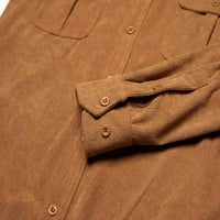 Leey-World Jackets za muškarce muške jeseni i zimske dvostruke jakna s dugim rukavima LEAL dvostruki