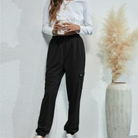 Zimske hlače za žene aktivne kućne hlače Black XL