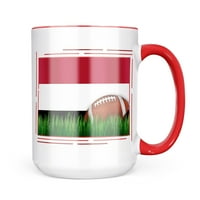 Neonblond Fudbal sa zastavom Jemen krila poklon za ljubitelje čaja za kavu