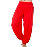Ženske hipi pantalone indijski harem pant visoki struk yoga hlače Žene Control pantalone na trbuhu Teretat