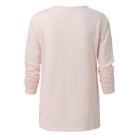 Žene košulje pulover s dugim rukavima modna casual labava bluza vrhova praznična elegantna odjeća