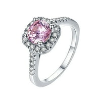 Amlbb prstenovi za žene luksuzno sjajno simulacija rivestone simulacije dragulja Legura zvona nakita