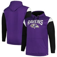 Profil korisnika Muškarci Purple Baltimore Ravens Big & Vill rovov bitter pulover Hoodie