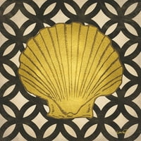 Zlatne školjke II poster Print N. Harbick