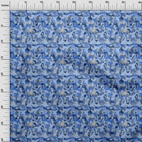 Onuone svilena tabby srednja plava tkanina apstraktna DIY odjeća za preciziranje tkanine za ispis tkanine