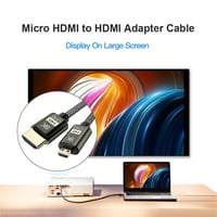 AKTUDY 8K Micro HDMI kompatibilan sa HDMI kompatibilnim HDTV adapterom 3D Ethernet Audio Return