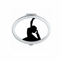 Dancer Art Paun Yoga Sportsko ogledalo Prijenosne preklopljene ručne šminke dvostruke bočne naočale
