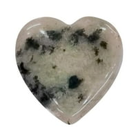 IOPQO Dekorativni kamenje Oblik srca Izlječenje kristalno prirodno drago kamenje Polirano ljubavno dragulja
