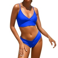 Brazilski ženski kupaći kostim visokog struka Ženski visokog struka Bikini setovi visoko rebrani kostim