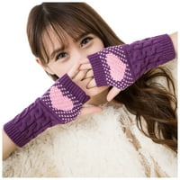 Ljubičaste ženske rukavice Hladno vremenske rukavice Kompresijske rukavice Debele toplotne elastične