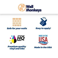 Zidni zid naljepnica Wallmonkeys ogulje i palica Grafika WM295676