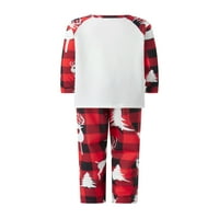 MA i baby roditelj-dijete koje odgovaraju pidžamima setovi Božićne PJ-ove Santa Elk tisak dugih rukava