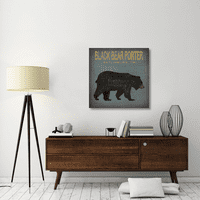 Globalna galerija 'Black medvjedi Porter' od Ryan Fowler-a istegnuta platna zidna umjetnost