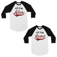 Tim Nice Team Rebel Usklađivanje bejzbol košulje BFF Božićni poklon