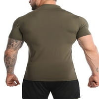 NIUER MAN Ljetni vrhovi Kompresijske košulje kratkih rukava Cool Suw Sport T Majica Vlagu Wicking mišić