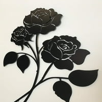 Ručno rađene ruže 16 Kovano gvožđe umjetničko uređenje ureza tropskog ukrasa plak metalna umjetnost,