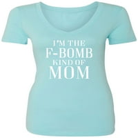 'M The F-Bomb Typen od mamine majice V-izrez