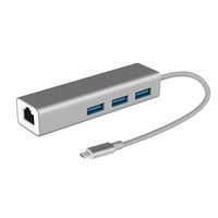 USB C HUB sa RJ Gigabitom Brza stabilna prijenos podataka USB 3. Multiport Hub USB C do Ethernet adaptera
