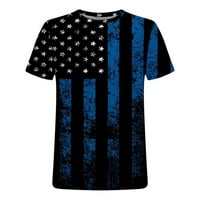 Suncoda Muška majica 4. srpnja Košulje Muškarci Dan nezavisnosti Kratki rukav Crew Crf Graphic Tees