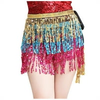 Ženska moda Sparkly Skirt Faeghtclub Sequin suknja sa sjajnim fringeom J Love suknja Lan suknja velika