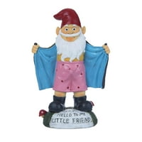 Naughty Garden Gnome statue Gadna smola DWarf Home Ornament sa otvaranjem krpe i slovom pozdravite mog