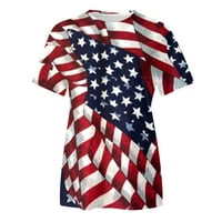 Plus veličine T majice za žene 4. srpnja Dan neovisnosti Tvornica 3D pune printom sublimacije tiskane