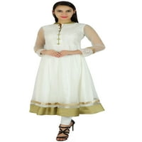 Bimba Wombes Classy Net Anarkali Kurta Kurti Duga Bridal Maxi Indian Custom haljina
