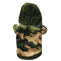 Talus Cool Pet Dog Puppy Camouflage Topla DUGEASHIRT HOODIE Pulover Odjeća za odjeću mamuflaža m