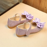 Vučena dječja tenisica Bowknot Fashion Dance Single Cipele Deca Princess Girl Nubuck Kožne cipele za
