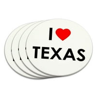 Love Heart Texas Coaster set