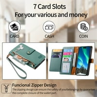 za Samsung Galaxy S20 + novčanik Flip Flip Folio futrola sa držačima sa karticama Zipper Pocket RFID