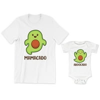 Mamacado ženska majica smiješna slatka grafička kostima za avokado TEE Aboocado Baby Bodysuit djeca