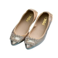 Lacyhop Dame Loafers Slip na stanovima Rhinestones ravne cipele Radna modna haljina Lightweight Comfort