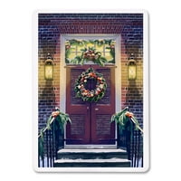 Božićna vrata, lamparska preša, premium igračke kartice, paluba za karticu sa jokerima, USA izrađena