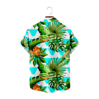 Trenutni uzorak tiskana majica Men Ljeto plaža Kratki rukav Ležerna havajska majica prozračna, A-L