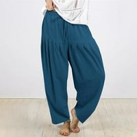 Teretne hlače za žensko čišćenje ispod 20 dolara, casual labavo čvrstim širinim vučnim potezom elastičnih