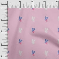 Onuone pamučne svilene pastel ružičaste tkanine LIVE blok šivajući zanatske projekte Tkanini otisci