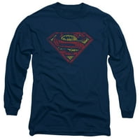 Superman - s Shield Grubo - majica s dugim rukavima - mala