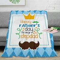 Tata poklon za tata bacanje pokrivača lagane pamučne pokrivače za kauč za kauču za bebe