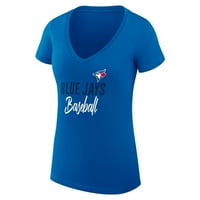 Ženska G-III 4her by Carl banke Royal Toronto Blue Jays Team Graphic V-izrez ugrađena majica