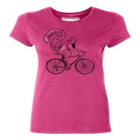 & B veverrel jahanje biciklističke ženske majice, 3xl, cyber ružičasta