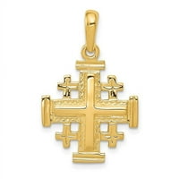Najfiniji zlatnik 10k Jerusalem Cross Privjesak