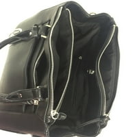 ZZFAB Multi zatvarači modni zaključavanje FAU kožna torbica tote tote crna