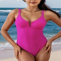 Singreal plus veličine kupaćih odijela za žene jedno kupaće kupaje jedno rame Ruffle cour control kupaći