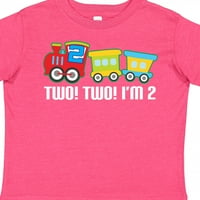 Inktastični drugi rođendan dva dva vlaka Outfit poklon mališana majica dječaka