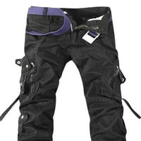 Oalirro Cargo hlače za muškarce Muška labava multi-džepna opterećena kombinezona na otvorenom pantalone