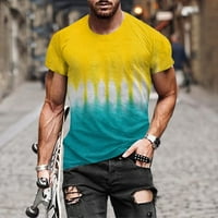 Tejiojio Muns Classic Tee Clearence Muška modna ljetna dekolte majica 3D uzorak štampanja Kratki rukav