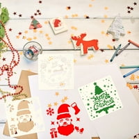 Božićne šablone za pranje šablona DIY crtanje slikarskim šablonima