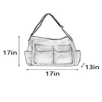 Prednjeg swalk dame tote torba velikog kapaciteta ramena torbe s više džepova prijenosni torba patent