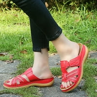 Otvorene nožne super meke platforme žene Ljetne cipele ravne sandale Ženske papuče za odmor